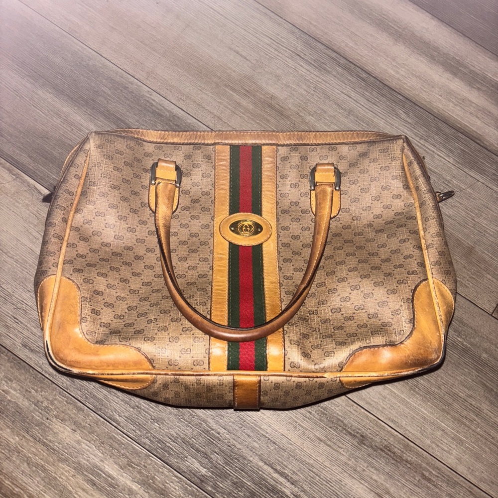 Authentic Vintage Gucci Monogram Bag